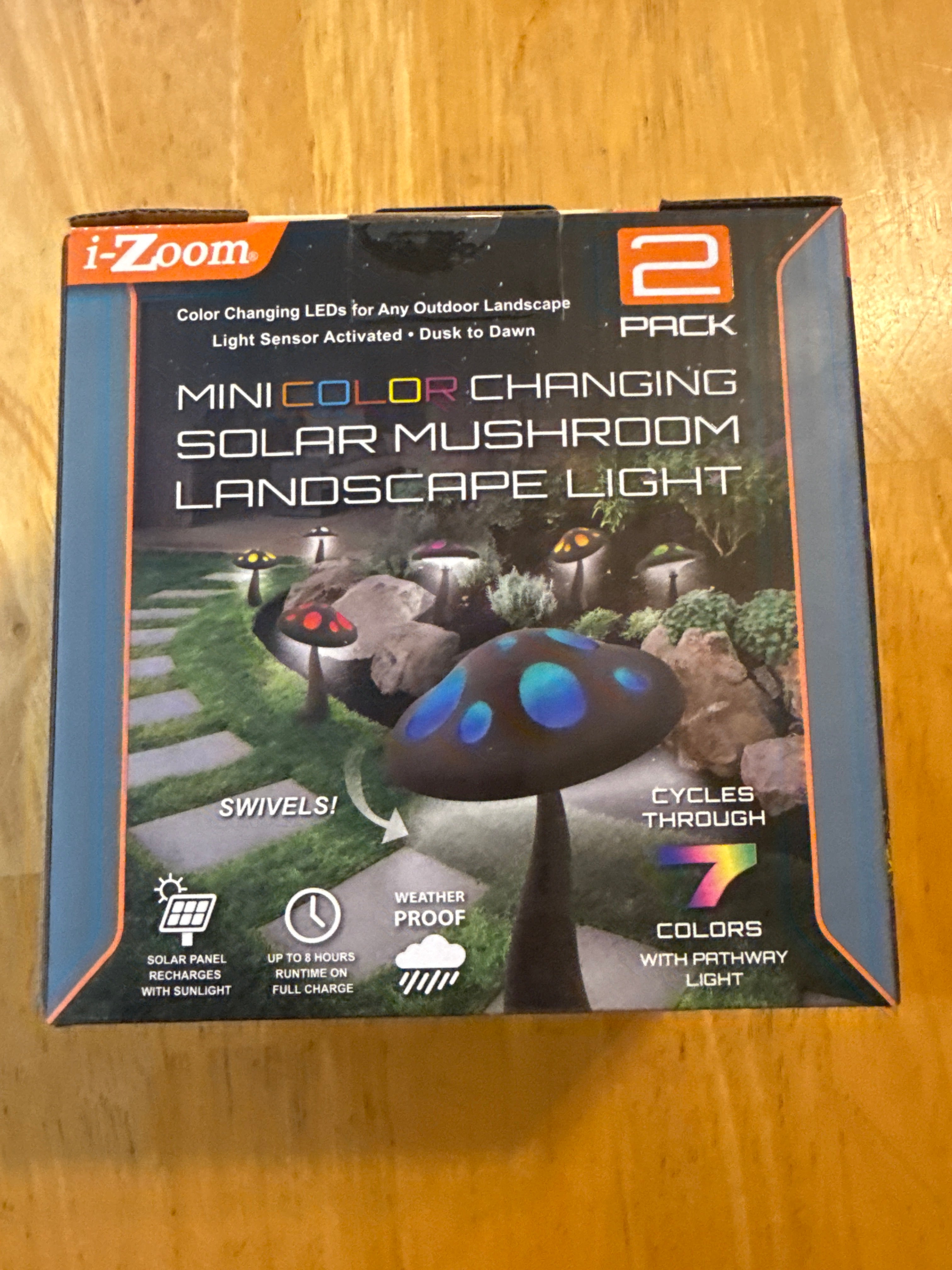 Mini Color Changing Solar Mushroom Landscape Light
