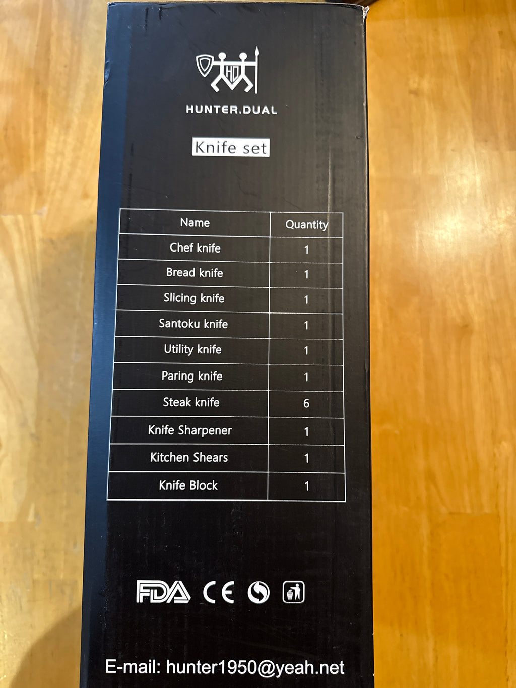 Hunter.Dual 15 PCS Knife Set.