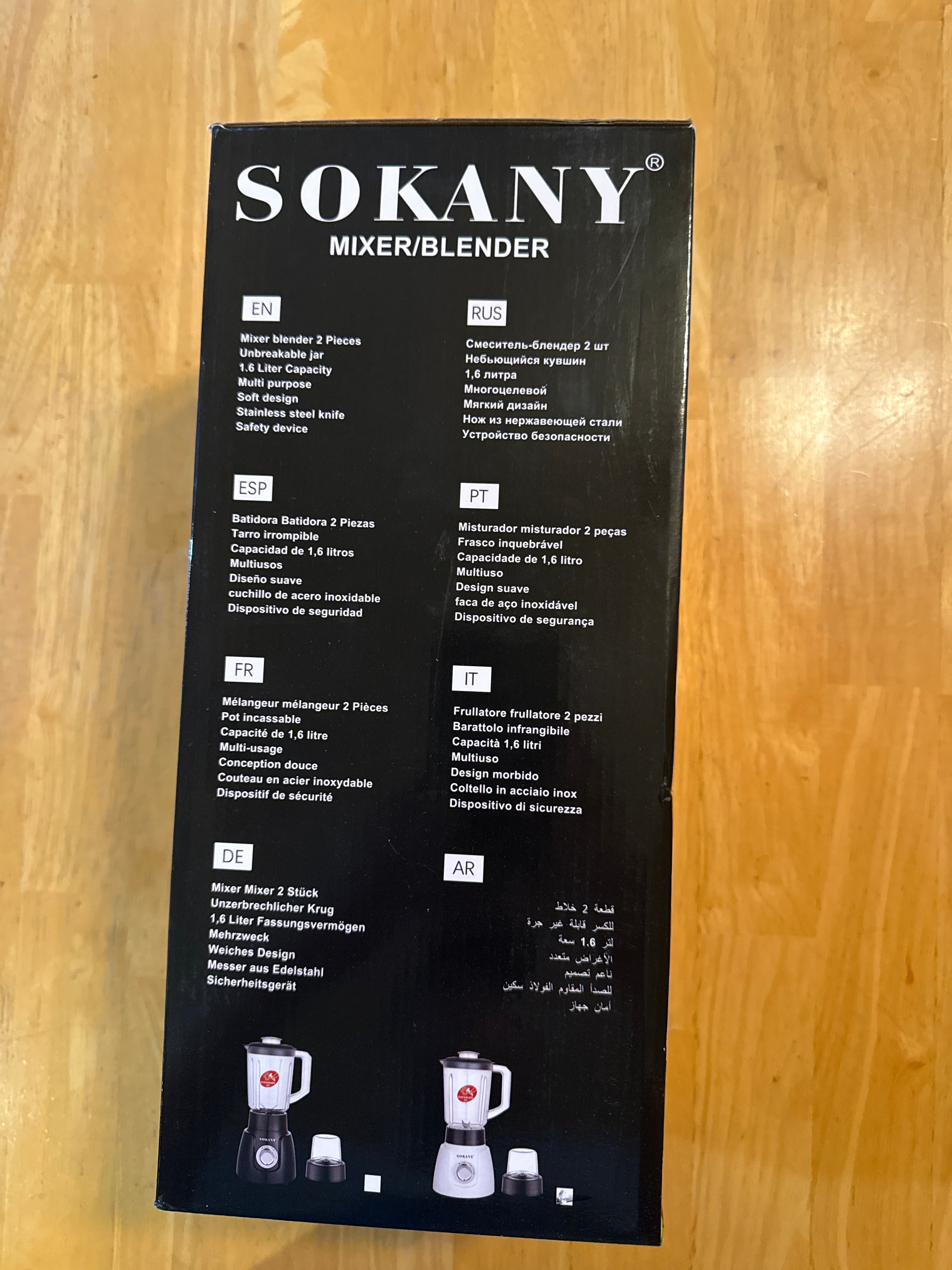 Sokany Mixer/Blender 2 in 1